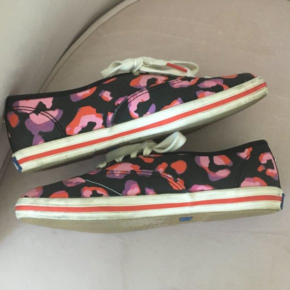kate spade keds black pink kiss lips sneakers 6 - Picture 12 of 14